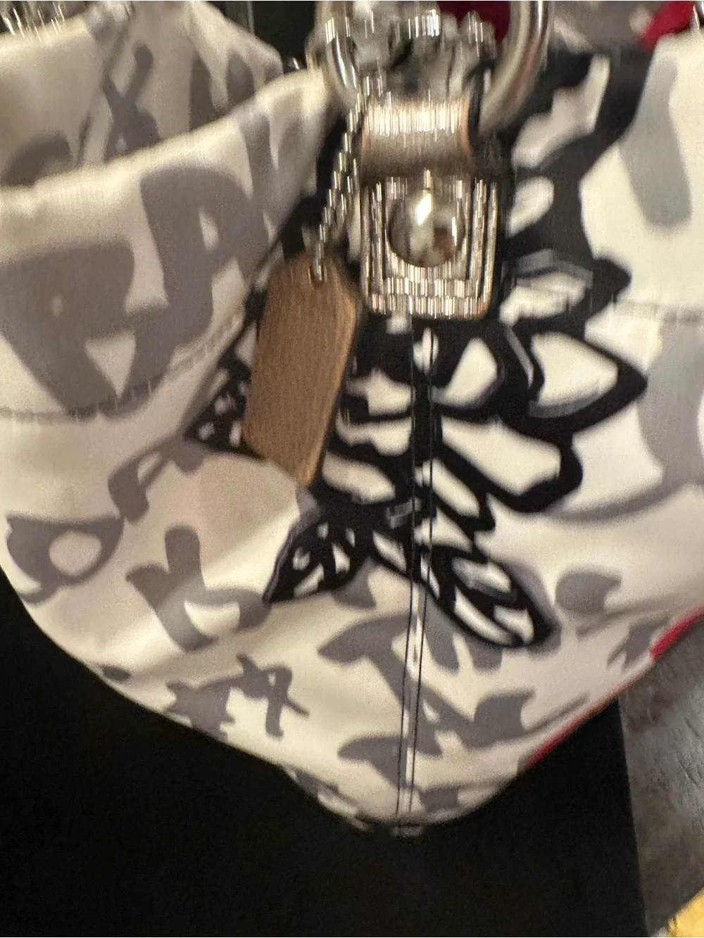 Coach Poppy #153 Graffiti Bella Glam Large Tote